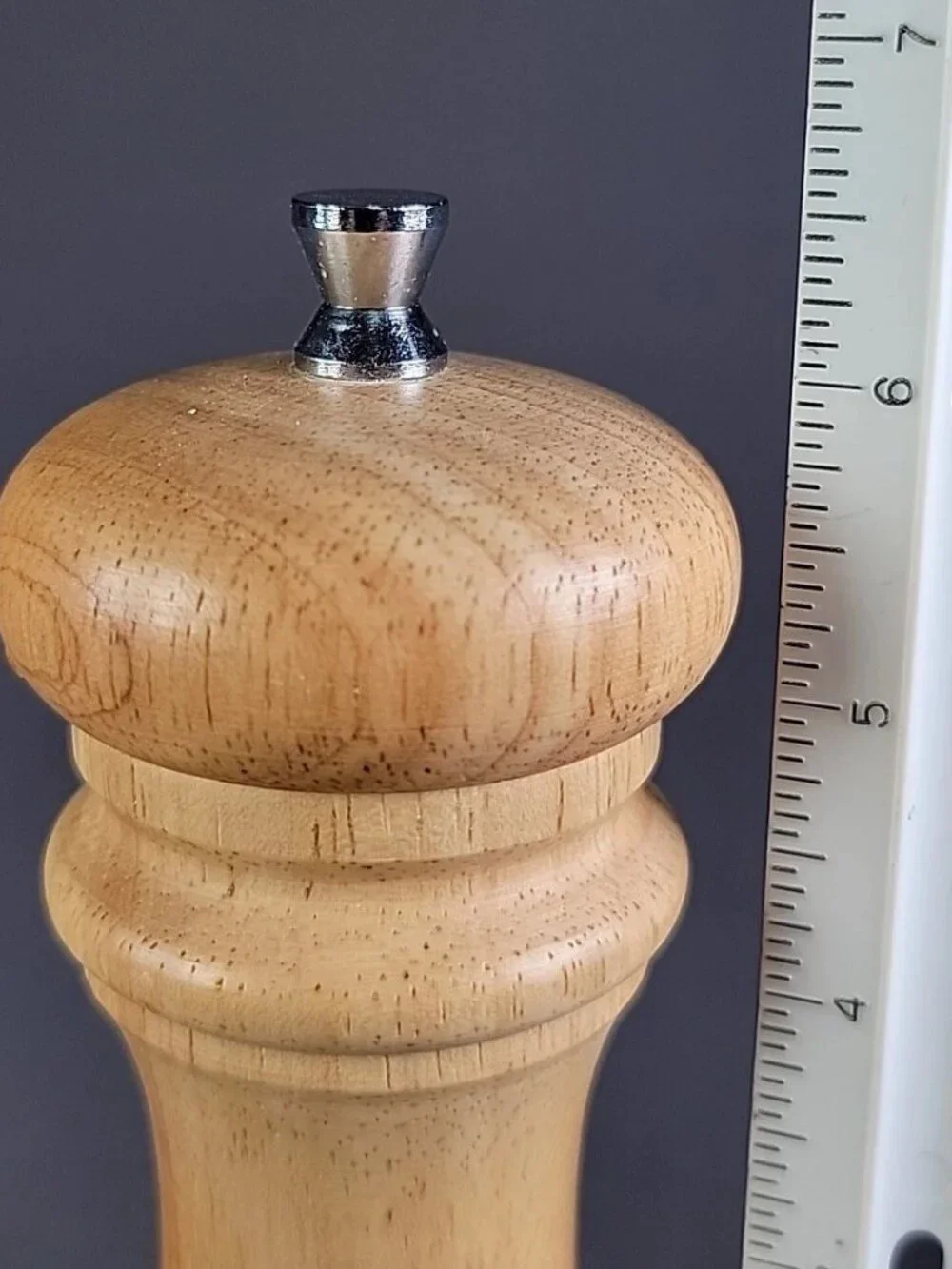 Mr. Dudley Solid Wood Pepper Grinder Mill & Salt Shaker 6” Light Oak Color VTG